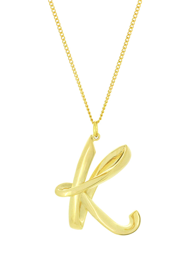 Alphabet K Gold - Chain