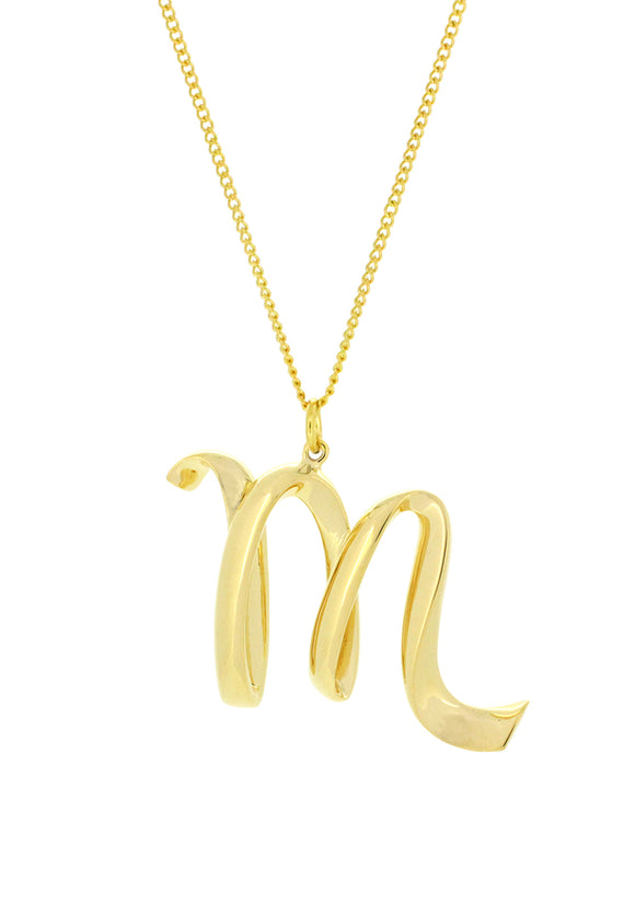 Alphabet M Gold - Ketting