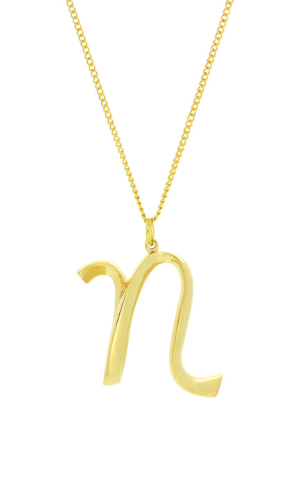 Alphabet N Gold - Chain