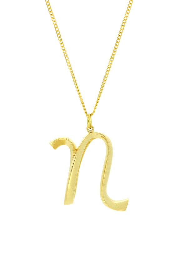 Alphabet N Gold - Ketting