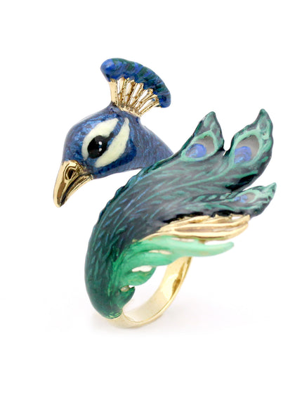 Ring - Peacock - Blau