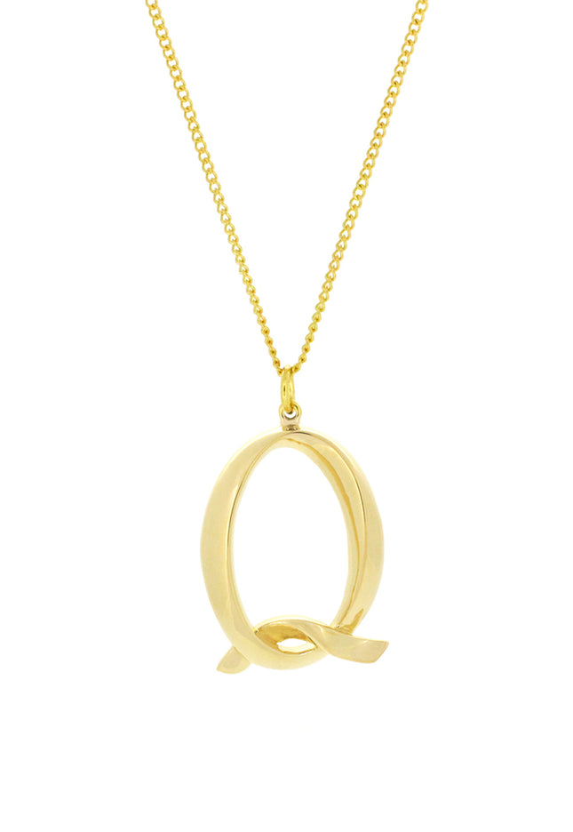 Alphabet Q Gold - Chain