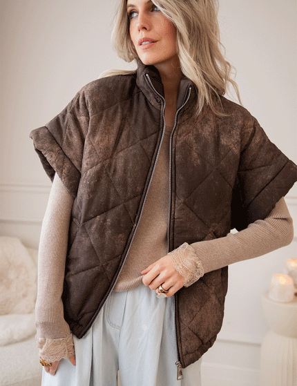 Quiltana Cloud Brown - Jacket