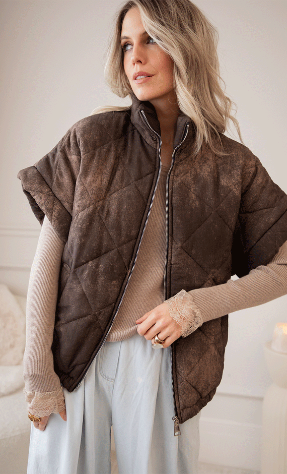 Quiltana Cloud Brown - Jacket