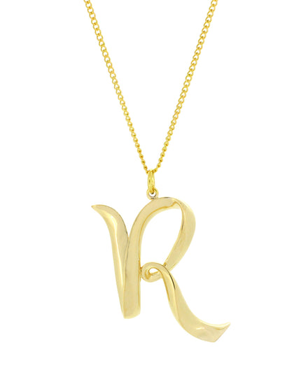 Alphabet R Gold - Chain