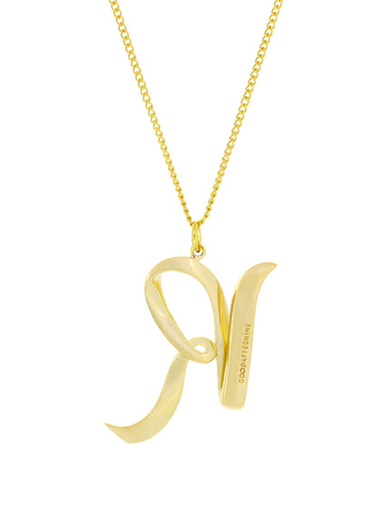 Alphabet R Gold - Chain