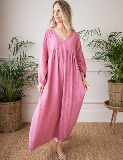 Maud Tetra Mauve - Maxi Dress