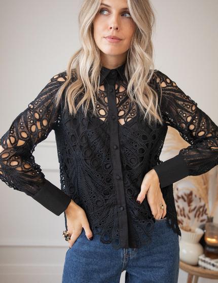 Lace Lynn Black - Blouse