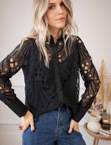 Lace Lynn Black - Blouse