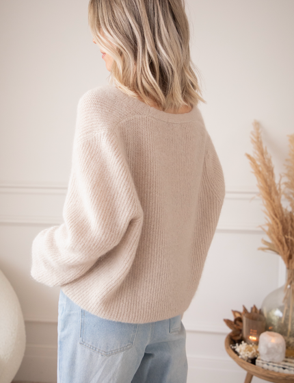 Maeve Café Au Lait - Cardigan