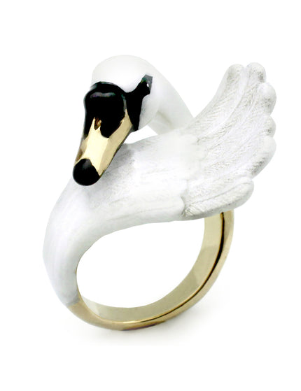 Ring - Swan - Weiß