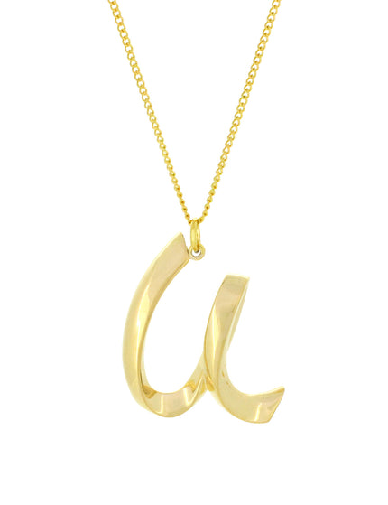 Alphabet U Gold - Ketting