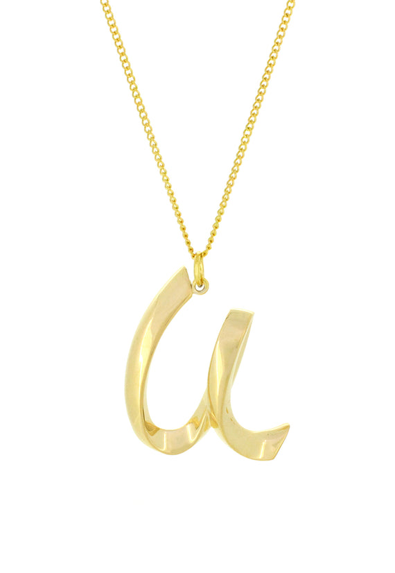 Alphabet U Gold - Ketting