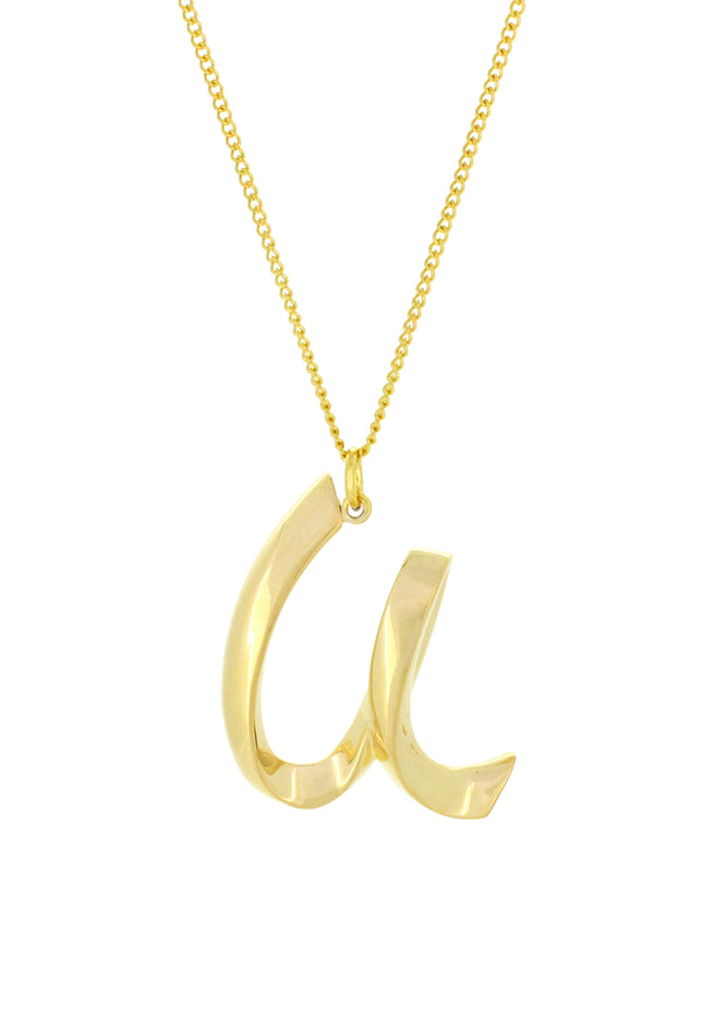 Alphabet U Gold - Chain