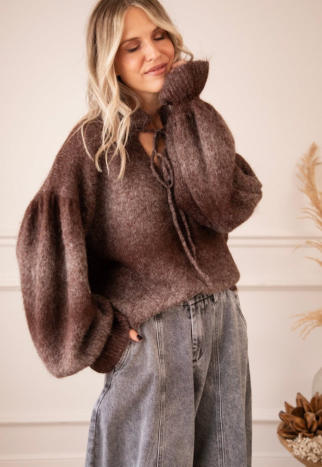 Afterglow Fade Brown - Trui - ellemilla