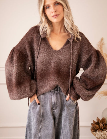 Afterglow Fade Brown - Trui - ellemilla