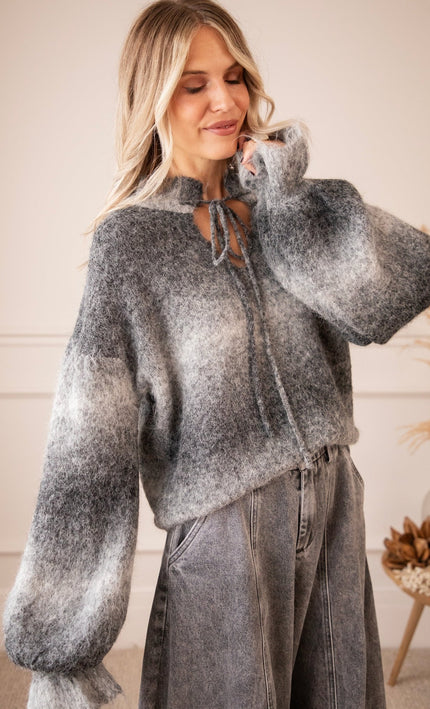 Afterglow Fade Grey - Trui - ellemilla