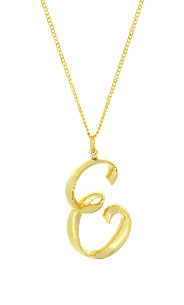 Alphabet E Gold - Ketting - ellemilla