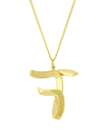 Alphabet F Gold - Ketting - ellemilla