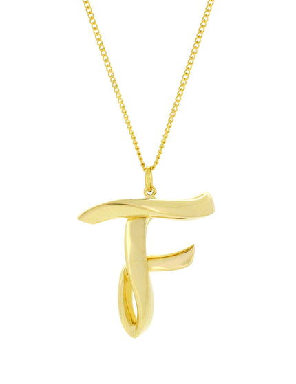 Alphabet F Gold - Ketting - ellemilla