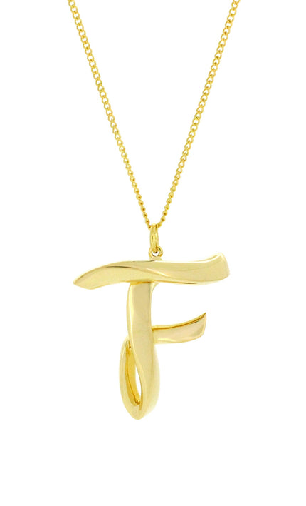 Alphabet F Gold - Ketting - ellemilla