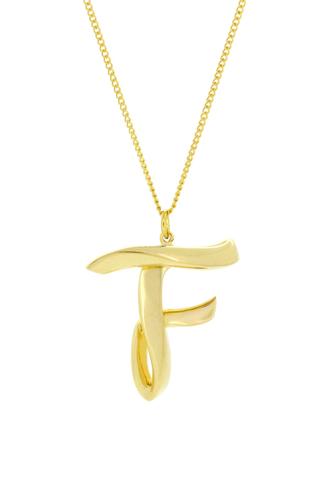 Alphabet F Gold - Ketting - ellemilla
