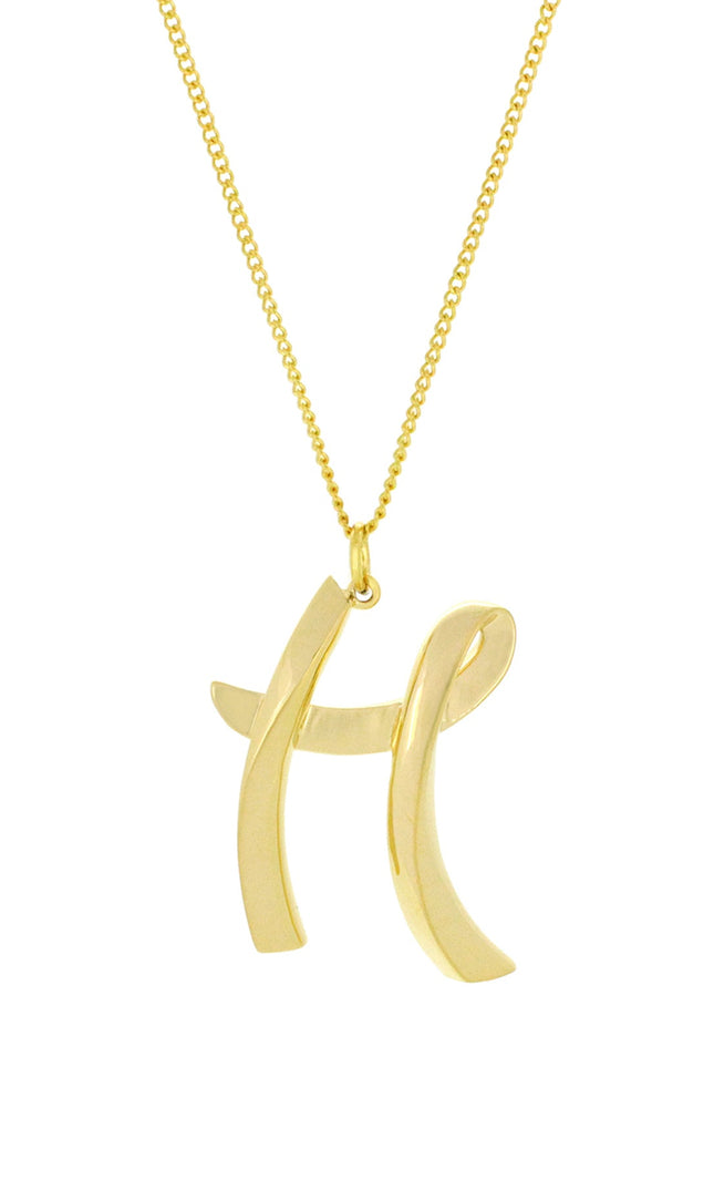 Alphabet H Gold - Ketting - ellemilla