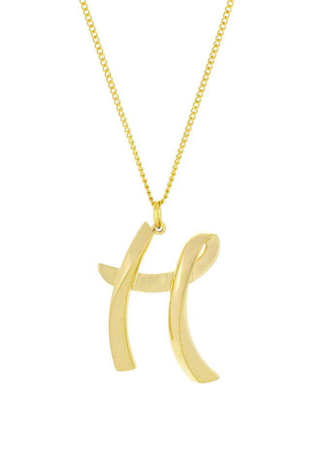 Alphabet H Gold - Ketting - ellemilla