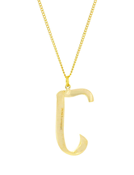 Alphabet J Gold - Ketting - ellemilla