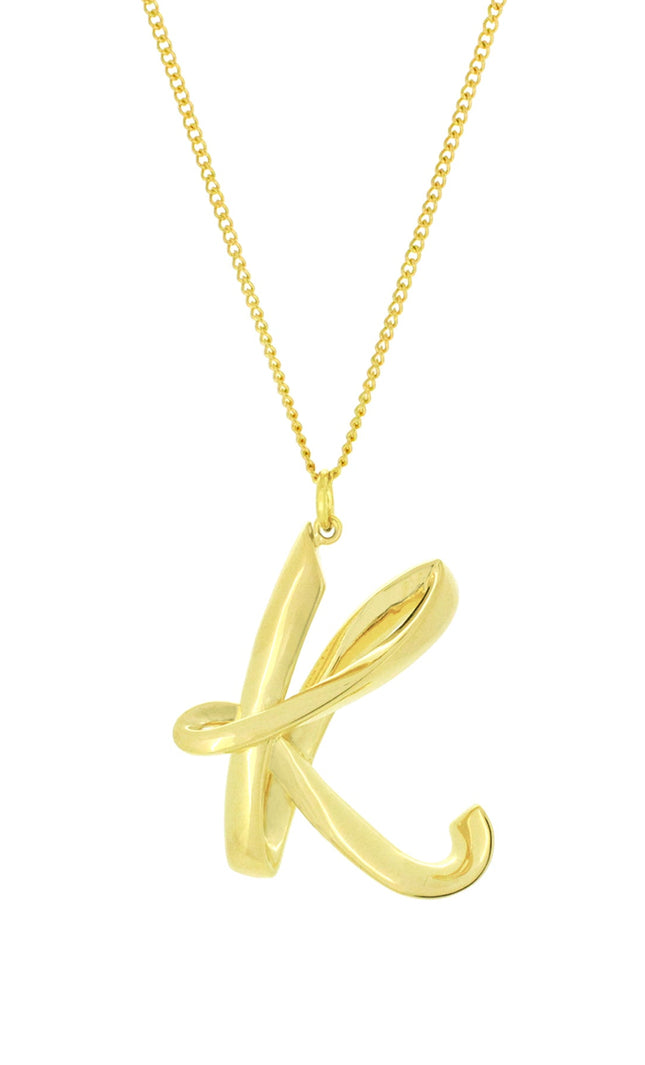 Alphabet K Gold - Ketting - ellemilla