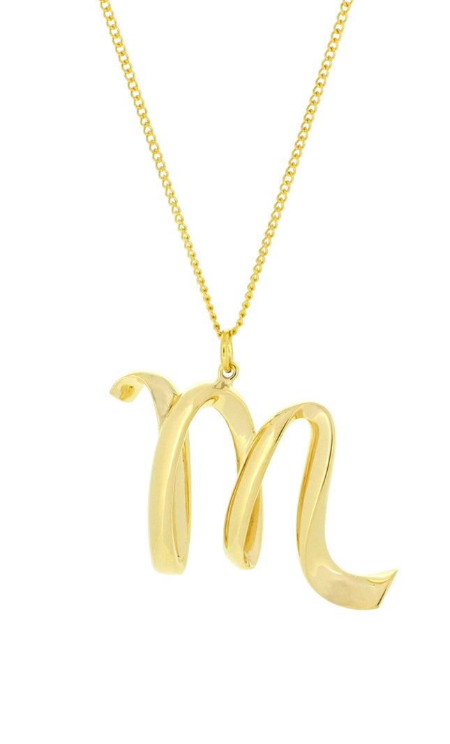 Alphabet M Gold - Ketting - ellemilla