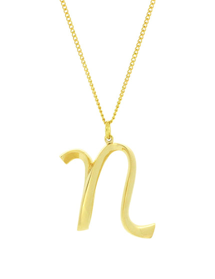 Alphabet N Gold - Ketting - ellemilla