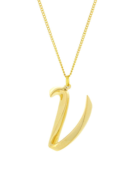 Alphabet V Gold - Ketting - ellemilla