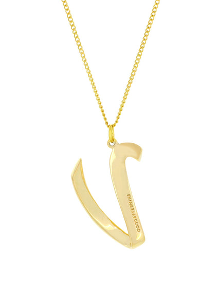Alphabet V Gold - Ketting - ellemilla