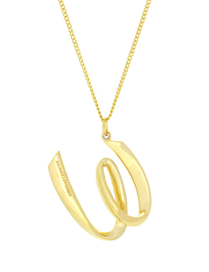 Alphabet W Gold - Ketting - ellemilla