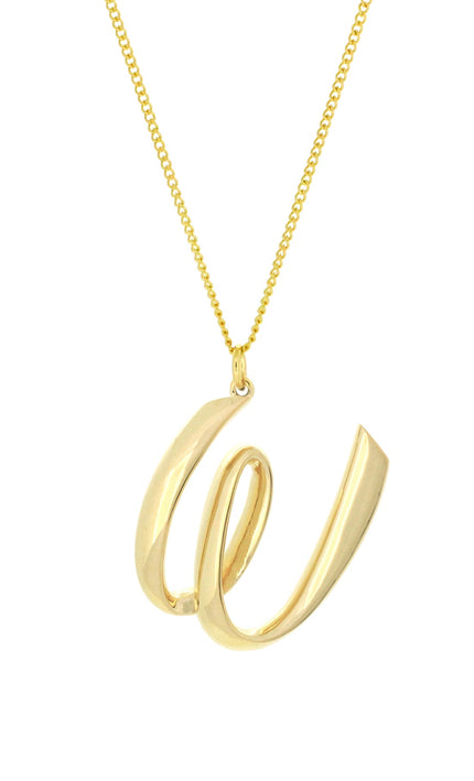 Alphabet W Gold - Ketting - ellemilla