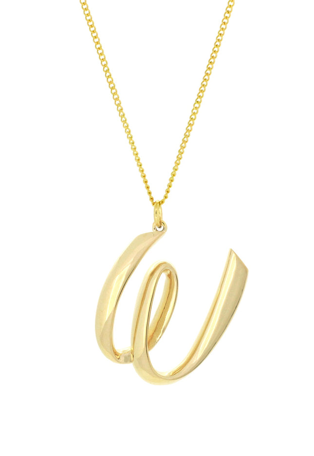 Alphabet W Gold - Ketting - ellemilla