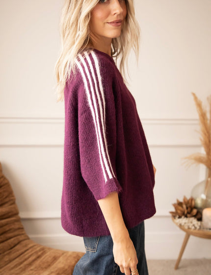 Amour League Knit Mulberry - Trui - ellemilla