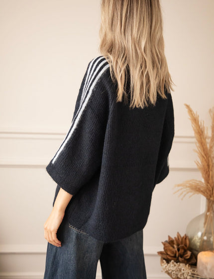 Amour League Knit Navy - Trui - ellemilla