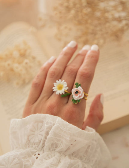 Anemone White - Ring - ellemilla