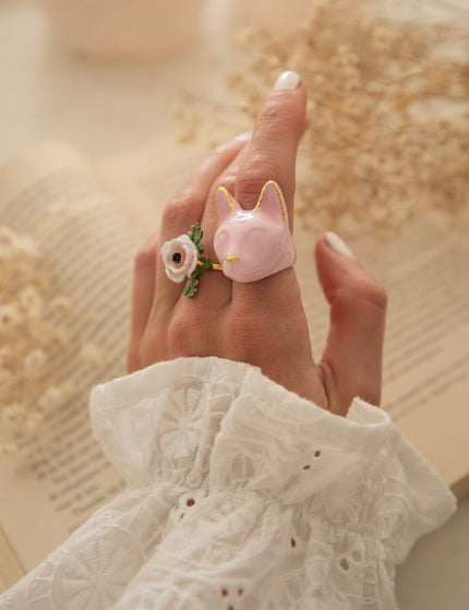 Anemone White - Ring - ellemilla