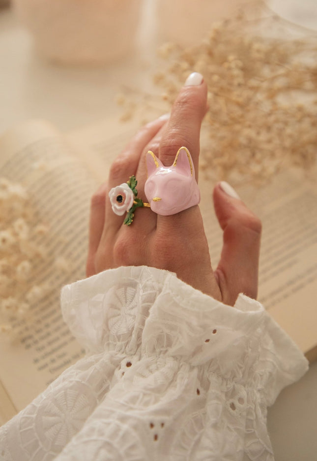 Anemone White - Ring - ellemilla