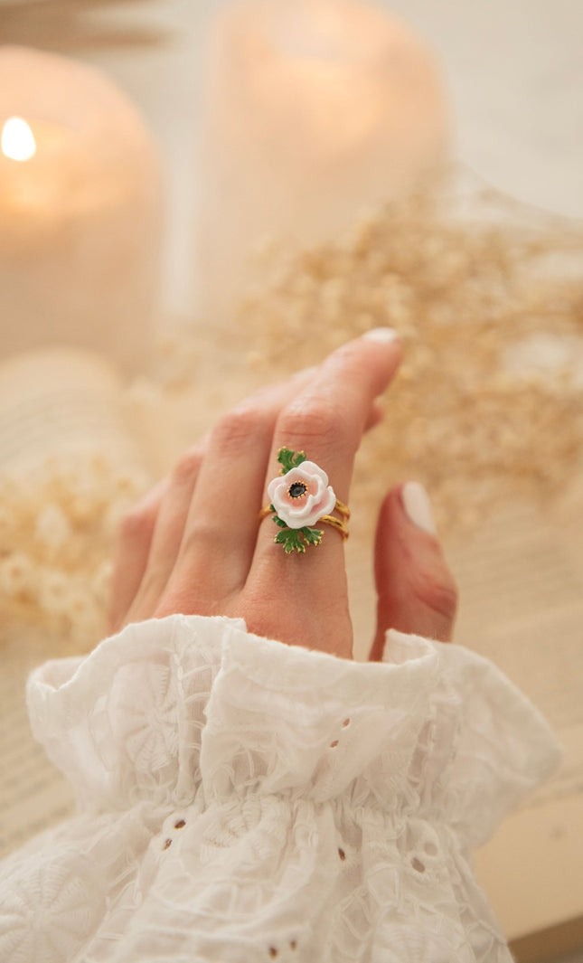 Anemone White - Ring - ellemilla