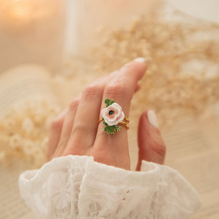 Anemone White - Ring - ellemilla