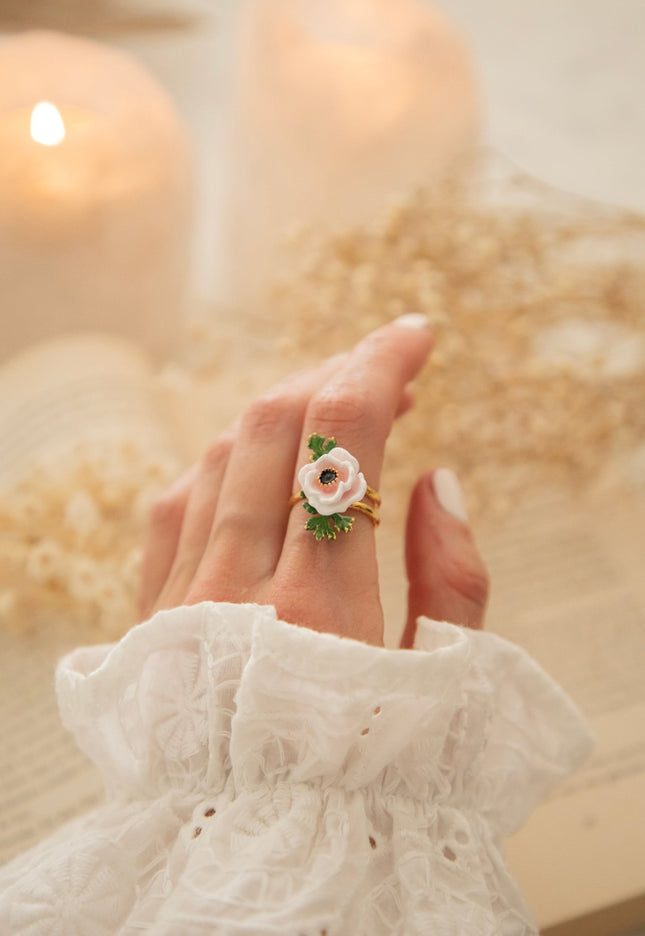 Anemone White - Ring - ellemilla