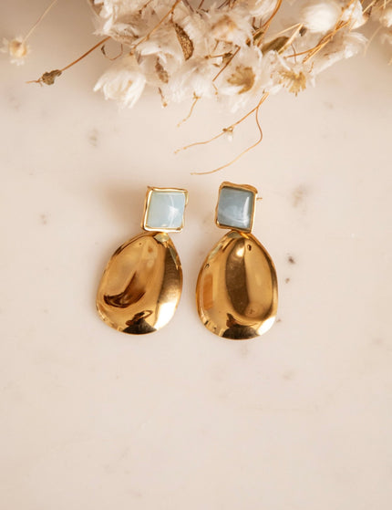 Aurelie Blue/Gold - Oorbellen - ellemilla