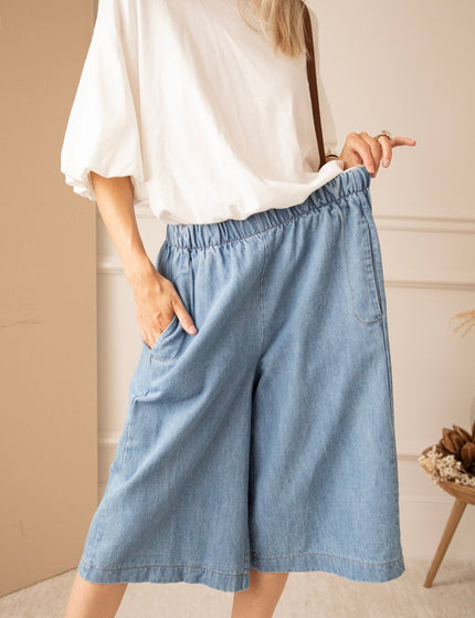 Baggy Bermuda Blue - Jeans - ellemilla