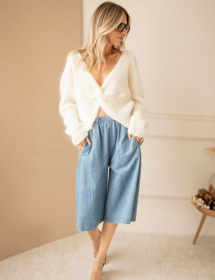 Baggy Bermuda Blue - Jeans - ellemilla