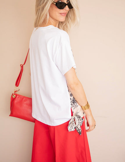 Bandana Base White/Beige - T-Shirt - ellemilla