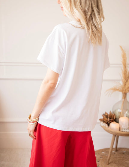 Bandana Base White/Beige - T-Shirt - ellemilla